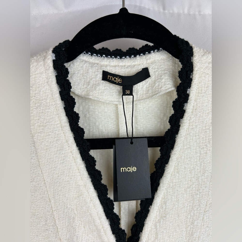 Authentic Maje Ritosio Tweed Short Dress size EU 38 US 6 NWTs and Receipt - Picture 3 of 10